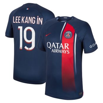 Lee Kang In Paris Saint-Germain 2023/24 Home Replica Player Jersey - Navy