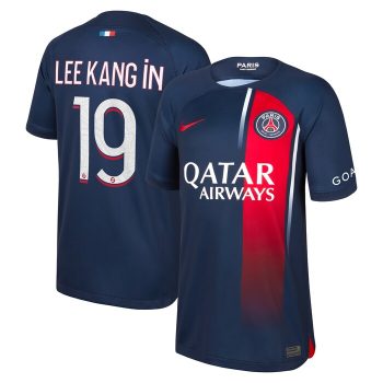 Lee Kang In Paris Saint-Germain Youth 2023/24 Home Replica Player Jersey - Navy