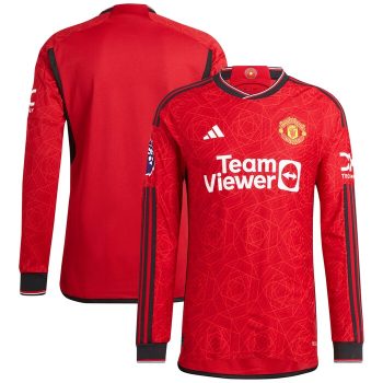 Manchester United 2023/24 Home Long Sleeve Jersey - Red