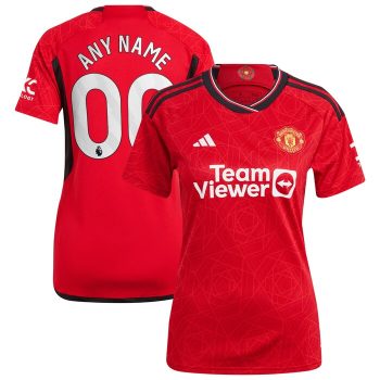 Manchester United Women 2023/24 Home Replica Custom Jersey - Red