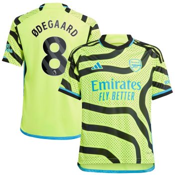 Martin Odegaard Arsenal Youth 2023/24 Away Replica Player Jersey - Yellow