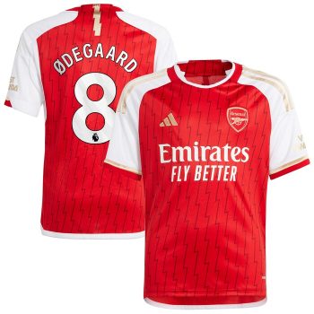 Martin Odegaard Arsenal Youth 2023/24 Home Replica Player Jersey - Red