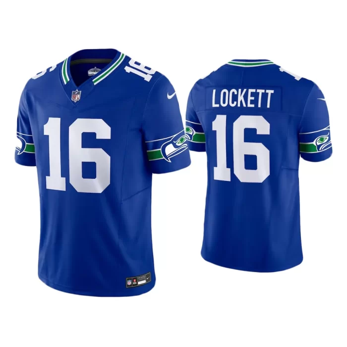 Men Throwback F.U.S.E. Limited Tyler Lockett Seahawks Royal Jersey