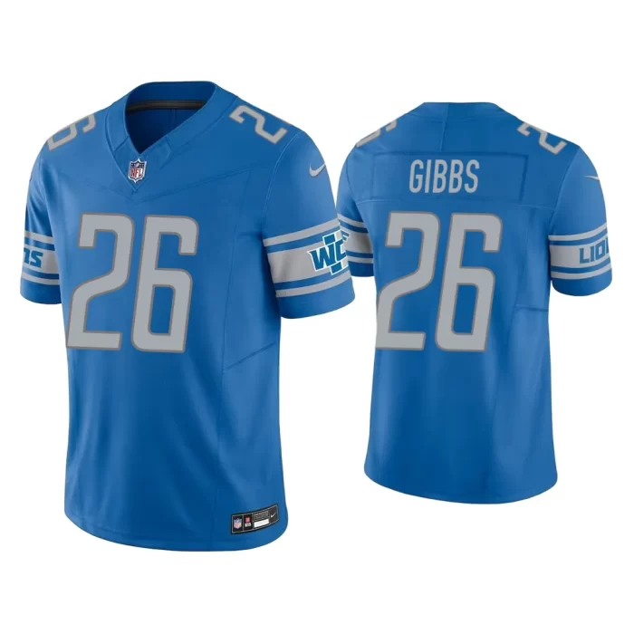 Men Vapor F.U.S.E. Limited Jahmyr Gibbs Lions Blue Jersey