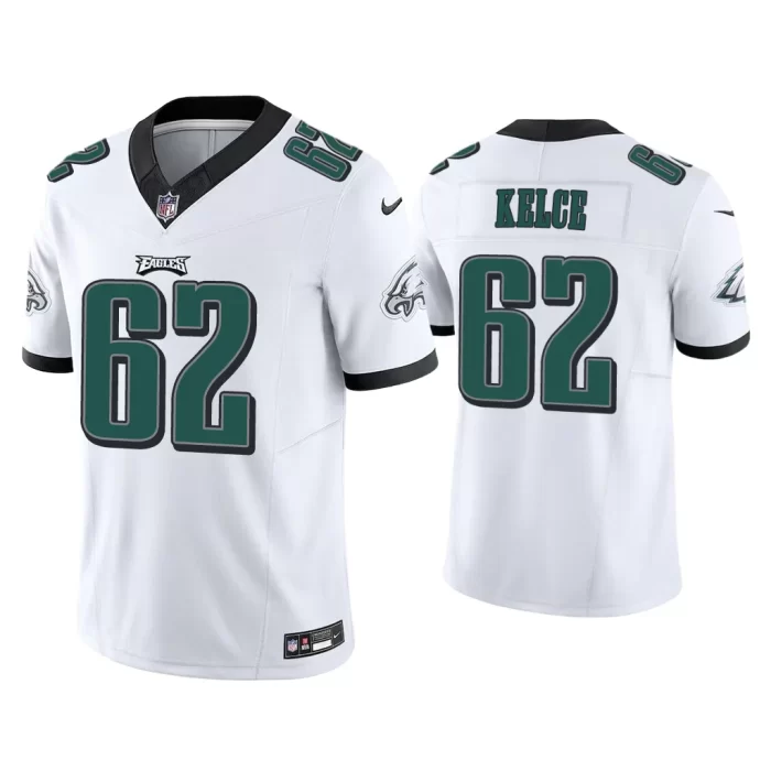 Men Vapor F.U.S.E. Limited Jason Kelce Eagles White Jersey