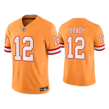 Men Vapor F.U.S.E. Limited Tom Brady Buccaneers Orange Jersey