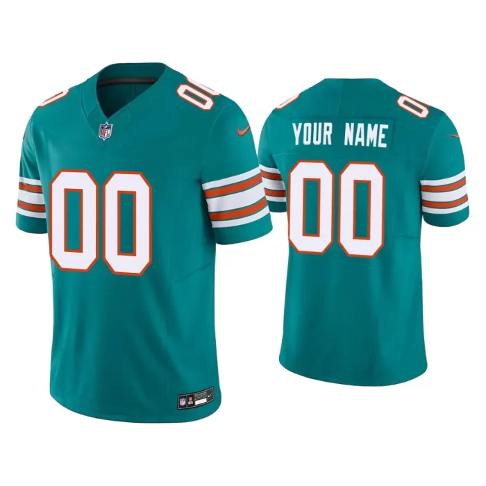 Miami Dolphins Custom Vapor F.U.S.E. Limited Aqua Jersey