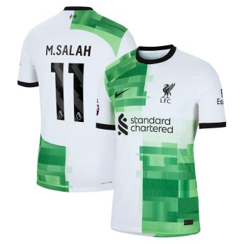 Mohamed Salah Liverpool 2023/24 Away Player Jersey - White