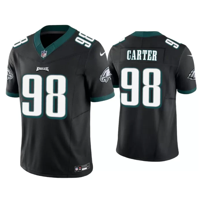 Philadelphia Eagles Jalen Carter Vapor F.U.S.E. Limited Black Jersey