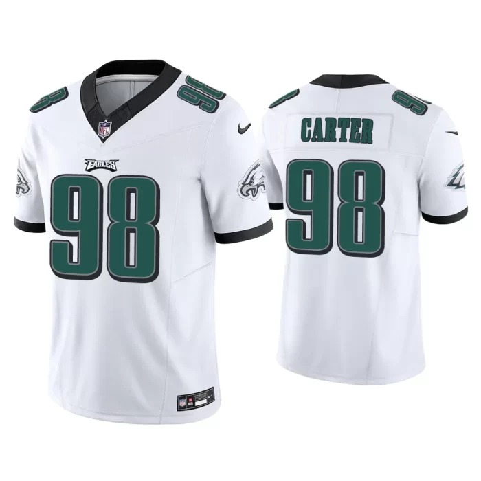 Philadelphia Eagles Jalen Carter Vapor F.U.S.E. Limited White Jersey