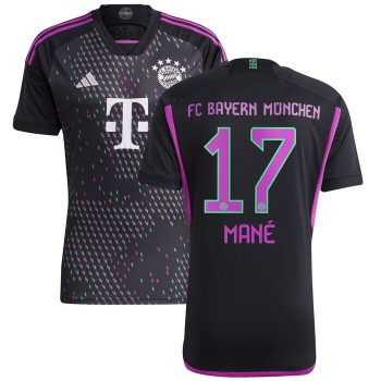 Sadio Mane Bayern Munich 2023/24 Away Replica Player Jersey - Black