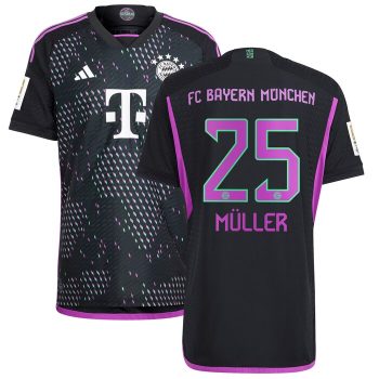 Thomas Muller Bayern Munich 2023/24 Away Player Jersey - Black