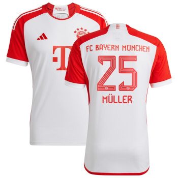 Thomas Muller Bayern Munich 2023/24 Home Replica Jersey - White