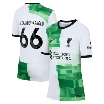 Trent Alexander-Arnold Liverpool Youth 2023/24 Away Replica Player Jersey - White