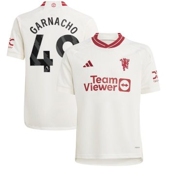 Alejandro Garnacho Manchester United Youth 2023/24 Third Replica Player Jersey - White