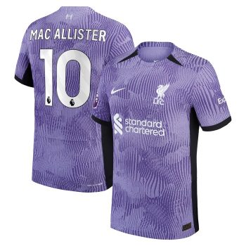 Alexis Mac Allister Liverpool 2023/24 Third Vapor Match Player Jersey - Purple