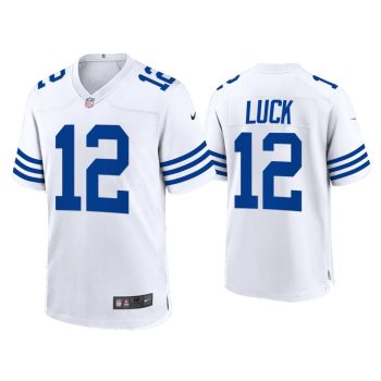 Andrew Luck Indianapolis Colts White 2021 Throwback Game Jersey