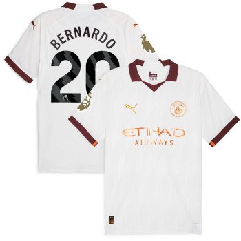 Bernardo Silva Manchester City 2023/24 Away Jersey - White