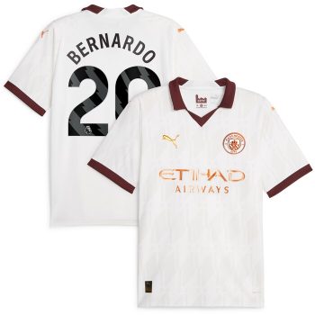 Bernardo Silva Manchester City 2023/24 Away Replica Jersey - White