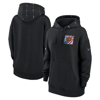 Chicago Bears Women 2023 NFL Crucial Catch Club Pullover Hoodie - Black