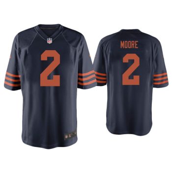 D.J. Moore Chicago Bears Navy Throwback Game Jersey