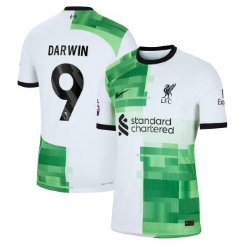 Darwin Nunez Liverpool 2023/24 Away Jersey - White