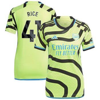 Declan Rice Arsenal Women 2023/24 Away Replica Player Jersey - Yellow