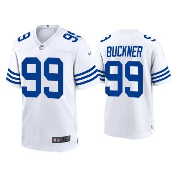 Deforest Buckner Indianapolis Colts White 2021 Throwback Game Jersey