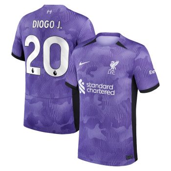 Diogo Jota Liverpool 2023/24 Third Stadium Replica Player Jersey - Purple