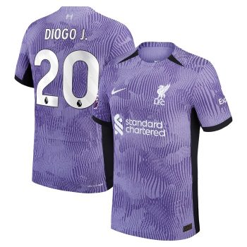 Diogo Jota Liverpool 2023/24 Third Vapor Match Player Jersey - Purple