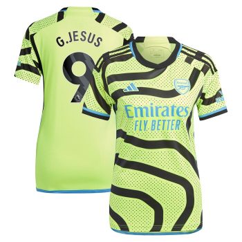 Gabriel Jesus Arsenal Women 2023/24 Away Replica Player Jersey - Yellow