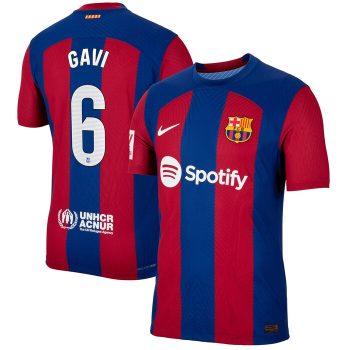 Gavi Barcelona 2023/24 Home Match Player Jersey - Royal