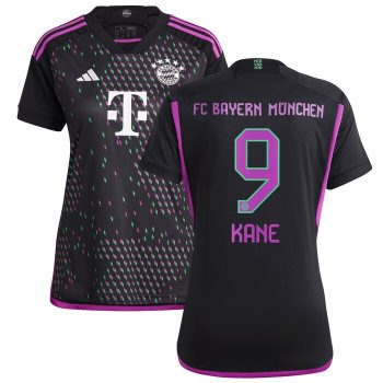 Harry Kane Bayern Munich Women 2023/24 Away Replica Player Jersey - Black