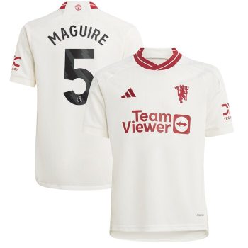 Harry Maguire Manchester United Youth 2023/24 Third Replica Player Jersey - White