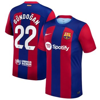 Ilkay Gundogan Barcelona 2023/24 Home Stadium Replica Player Jersey - Royal