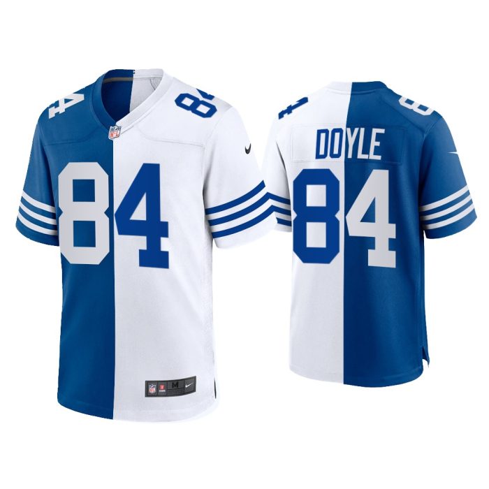 Jack Doyle Indianapolis Colts Royal White 2021 Throwback Split Jersey