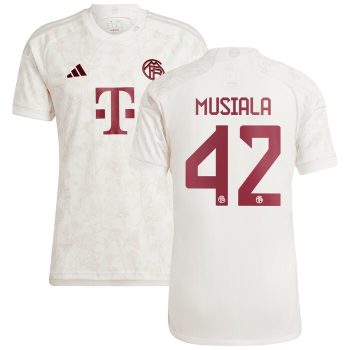 Jamal Musiala Bayern Munich 2023/24 Third Replica Jersey - White