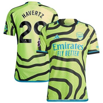 Kai Havertz Arsenal 2023/24 Away Player Jersey - Yellow