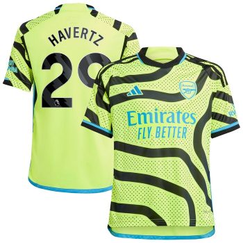 Kai Havertz Arsenal Youth 2023/24 Away Replica Player Jersey - Yellow