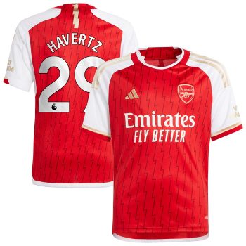 Kai Havertz Arsenal Youth 2023/24 Home Replica Player Jersey - Red