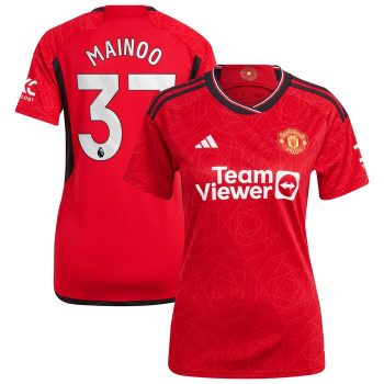 Kobbie Mainoo Manchester United Women 2023/24 Home Replica Player Jersey - Red