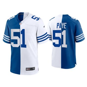 Kwity Paye Indianapolis Colts Royal White 2021 Throwback Split Jersey