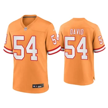 Lavonte David Tampa Bay Buccaneers Orange Throwback Game Jersey