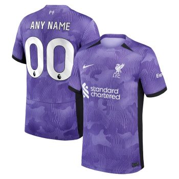 Liverpool 2023/24 Third Stadium Replica Custom Jersey - Purple