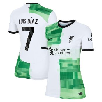 Luis Diaz Liverpool Women 2023/24 Away Replica Player Jersey - White