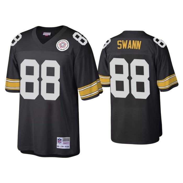 Lynn Swann Pittsburgh Steelers Black Throwback Retired Player Jersey