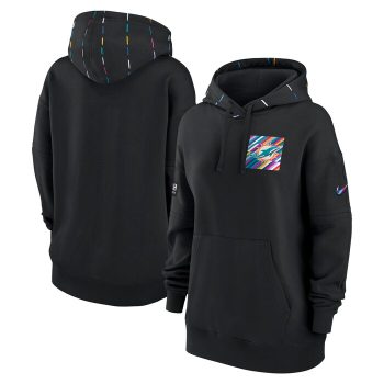 Miami Dolphins Women 2023 NFL Crucial Catch Club Pullover Hoodie - Black