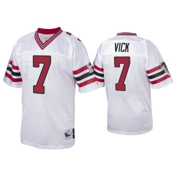 Michael Vick Atlanta Falcons White 1989 Throwback Jersey