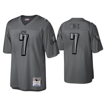 Michael Vick Philadelphia Eagles Charcoal 2004 Throwback Metal Legacy Jersey