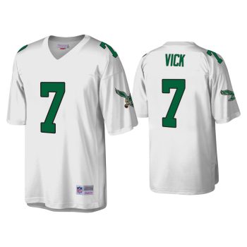 Michael Vick Philadelphia Eagles White Throwback Legacy Replica Jersey